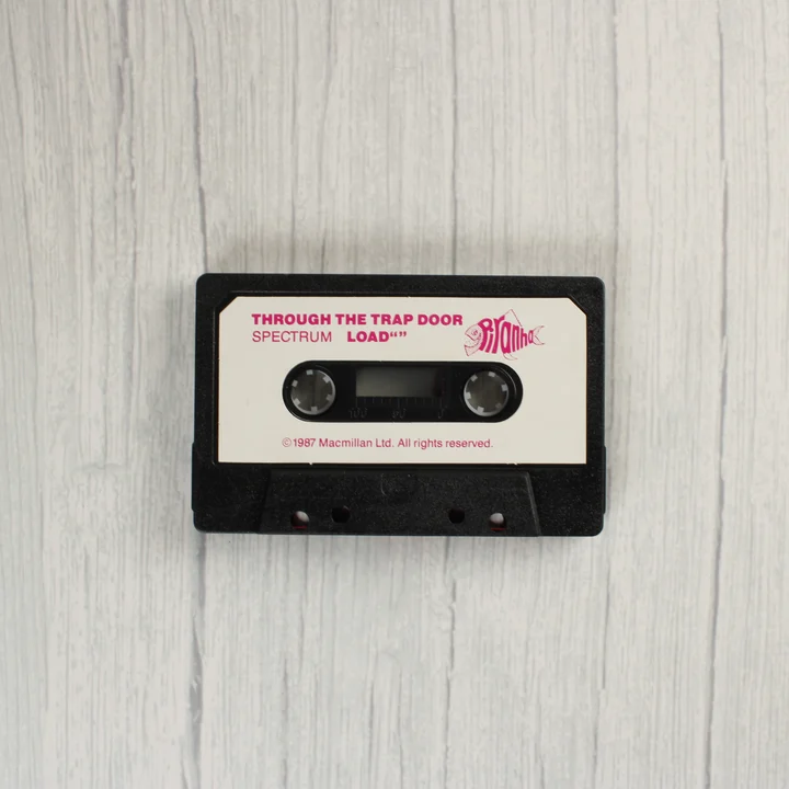 Through the Trap Door ZX Spectrum fekete kazetta