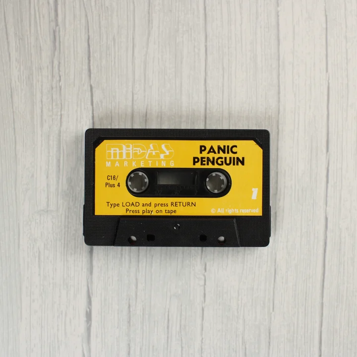 Panic Penguin C16 Plus 4 kazetta Panic Penguin videójáték kazetta