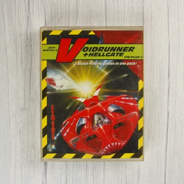 Voidrunner + Hellgate Commodore 16 videójáték kazetta előlapja
