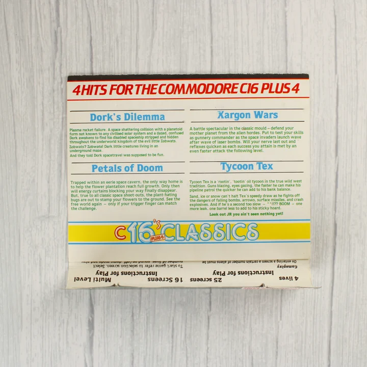 C16 Classics videójáték-válogatás kiterített papírborítója