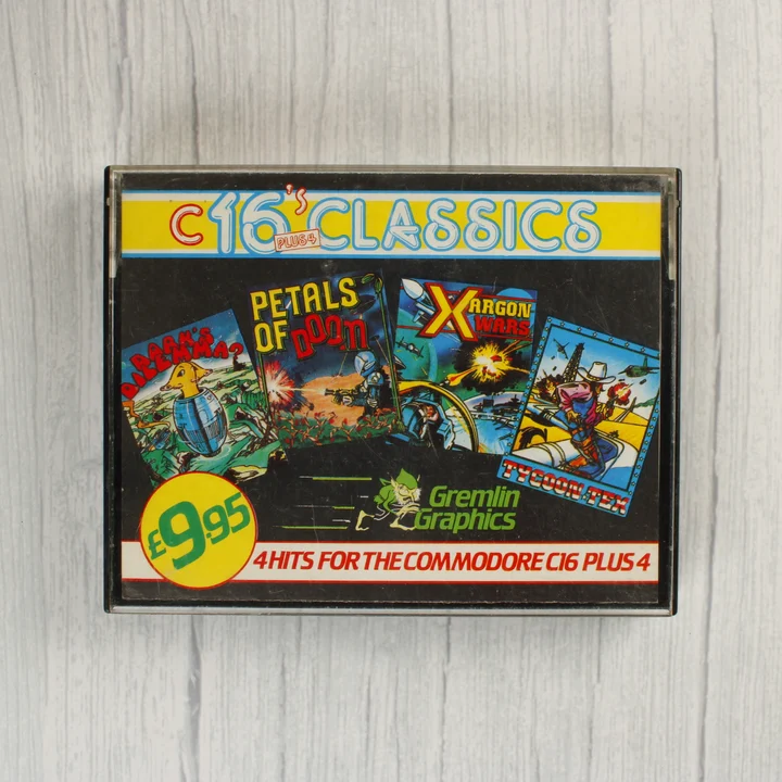 C16 Classics videójáték-válogatás előlapja műanyag tokban