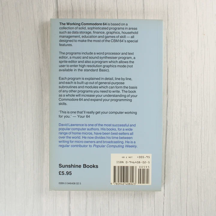 The Working Commodore 64 könyv hátlapja