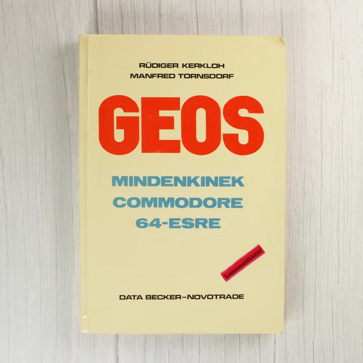 A GEOS mindenkinek Commodore 64-esre könyv előlapja