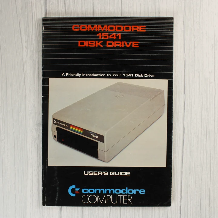 Commodore 1541 Disk Drive felhasználói kézikönyv előlapja