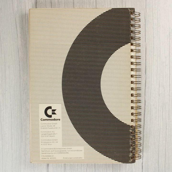 Commodore plus/4 3-plus-1 szoftverkézikönyv hátlapja