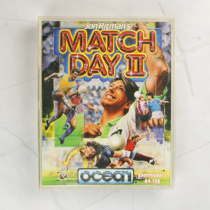 Match Day II C64 borító Match Day II Commodore 64 videójáték tokja elölről