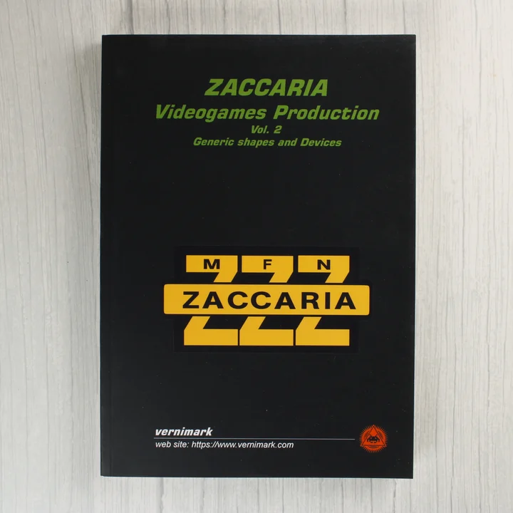 Zaccaria Videogames Production Vol. 2 borító A Zaccaria Videogames Production Vol. 2 könyv fekete borítója