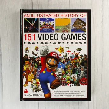 An Illustrated History of 151 Video Games könyv borítója Mario és Sonic karaktereivel