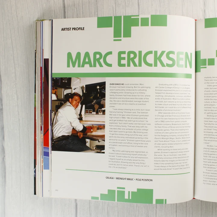 Marc Ericksen művészportréja a könyvben