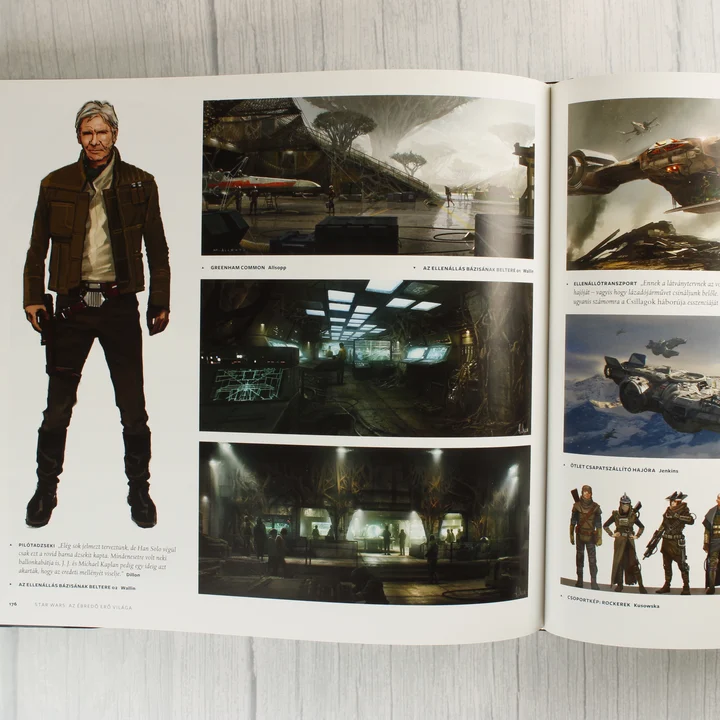 Han Solo és ellenállási bázis látványtervek