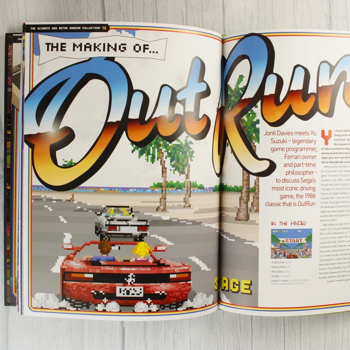 Belső oldal az OutRun játékról