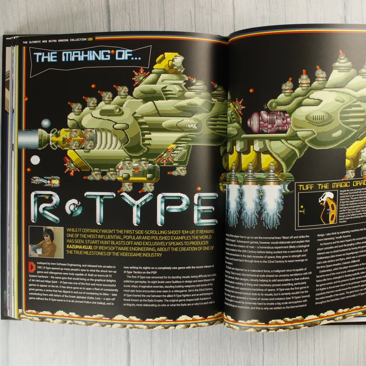 Belső oldal az R-Type játékról