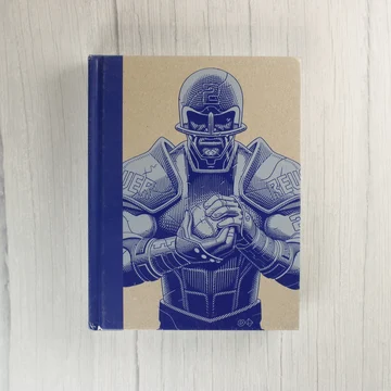 The Bitmap Brothers: Universe keménytáblás könyv előlapja kék grafikával