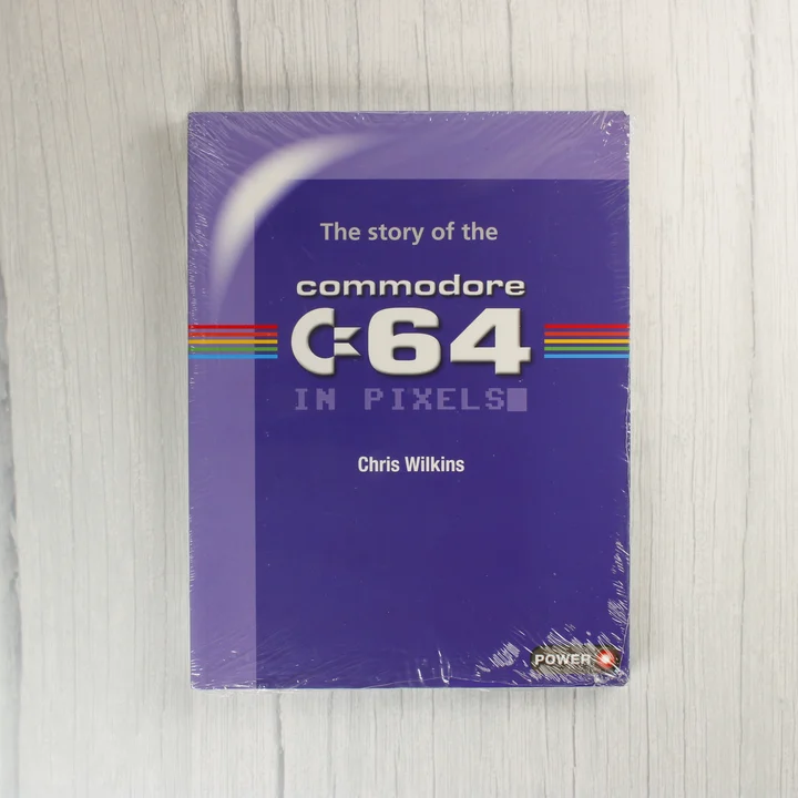 The Story of the Commodore 64 in Pixels könyv előlapja fóliázva
