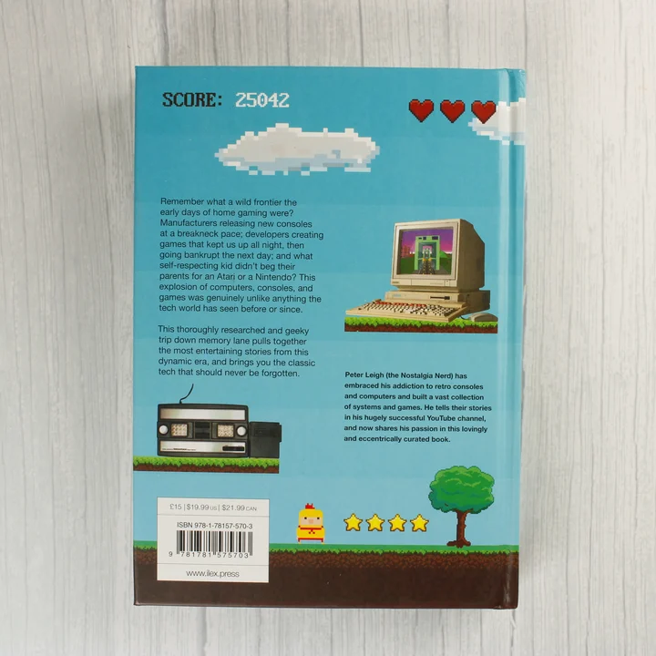 The Nostalgia Nerd's Retro Tech könyv hátlapja