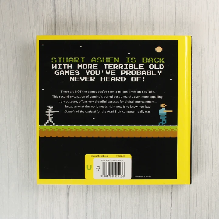 Attack of the Flickering Skeletons könyv hátlapja vonalkóddal