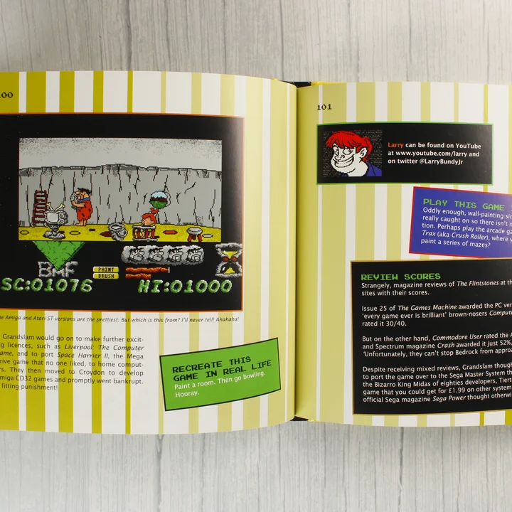 Attack of the Flickering Skeletons könyv nyitott belső oldalai