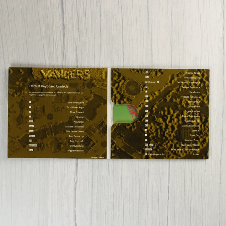 Vangers CD-tartó tok az irányítási útmutatóval
