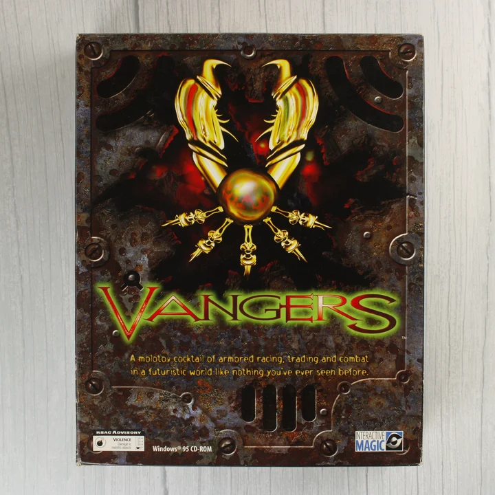 Vangers videójáték nagy dobozos kiadásának előlapja