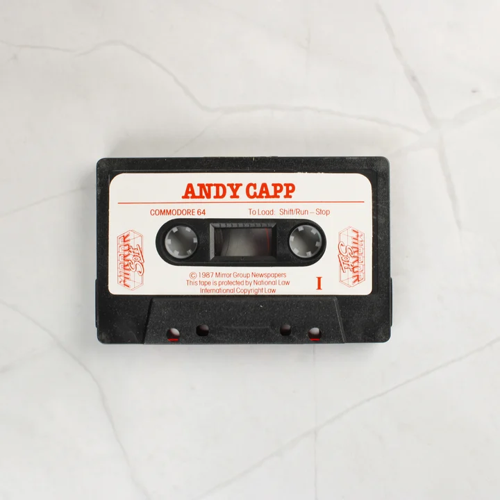 Andy Capp C64 kazetta Andy Capp Commodore 64 szoftverkazetta