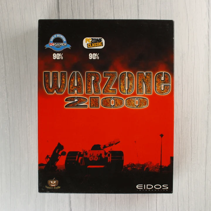 Warzone 2100 nagy dobozos PC játék elölnézete