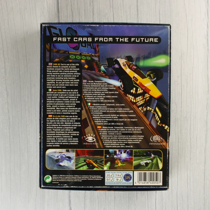 DethKarz PC játék dobozának hátoldala leírásokkal