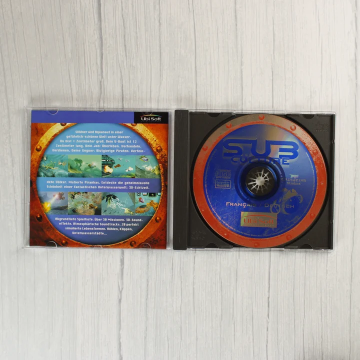 Sub Culture videójáték CD és kiskönyv a tokban