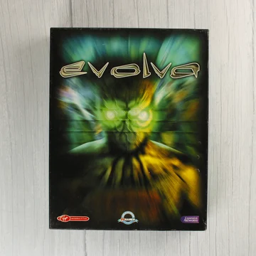 Evolva PC játék nagydobozos kiadásának előlapja