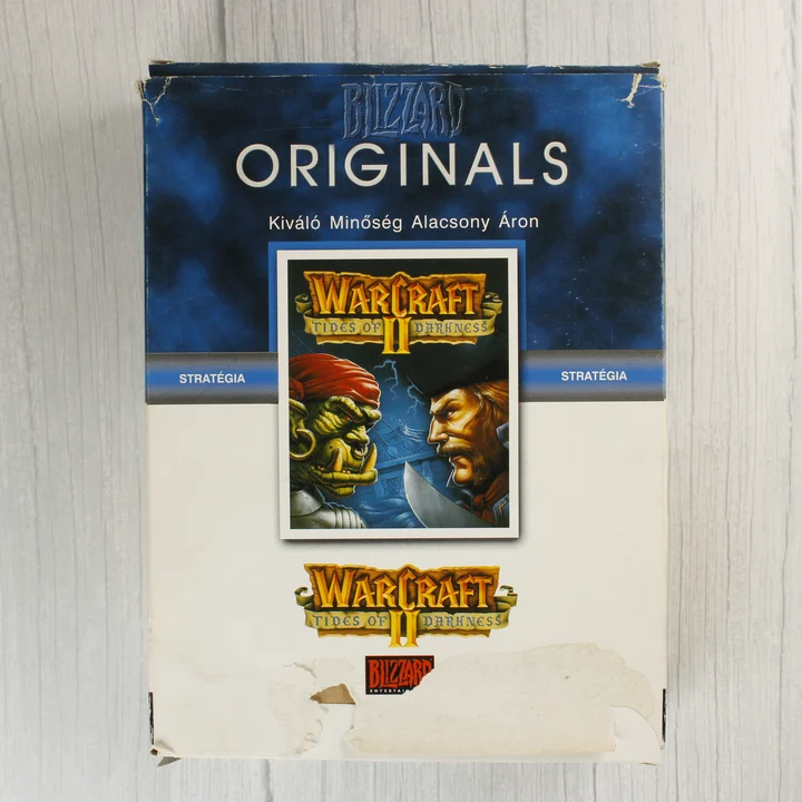Warcraft II Tides of Darkness Blizzard Originals magyar nyelvű doboz elölnézete