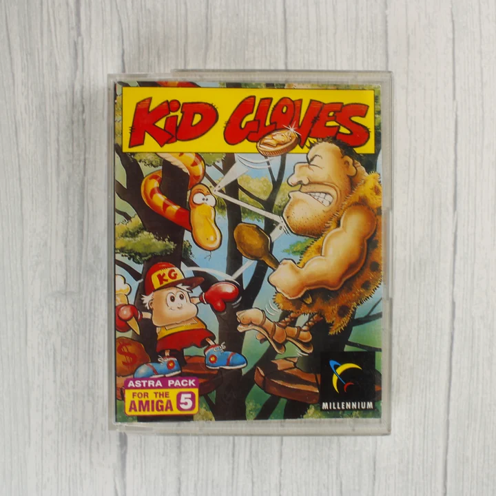 Kid Gloves Amiga játék tokja elölről