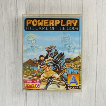 Powerplay: The Game of the Gods Amiga játék tokja elölről