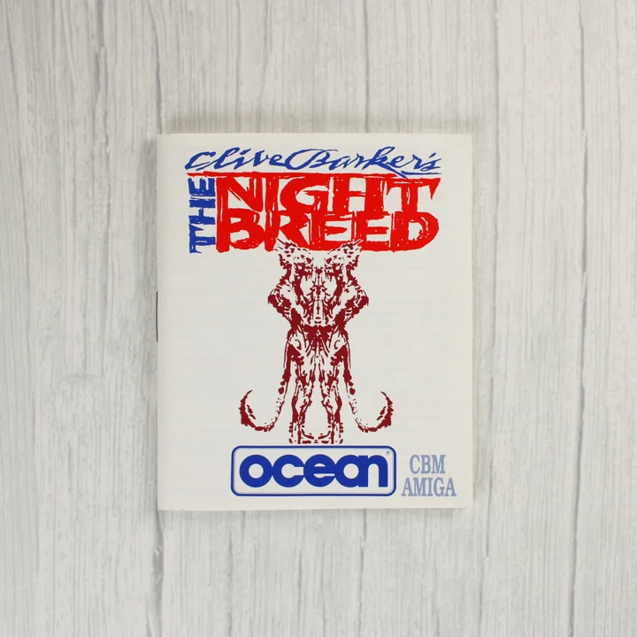 Nightbreed Amiga használati útmutató füzet