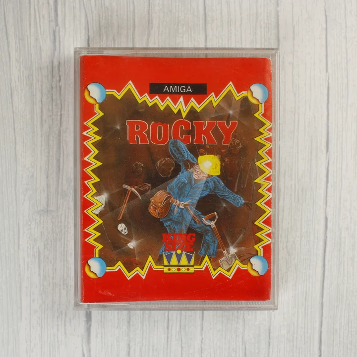 Rocky Amiga videójáték tokja elölről