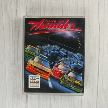 Days of Thunder videójáték borítója műanyag tokban