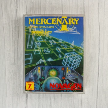 A Mercenary videójáték elülső borítója a műanyag tokban