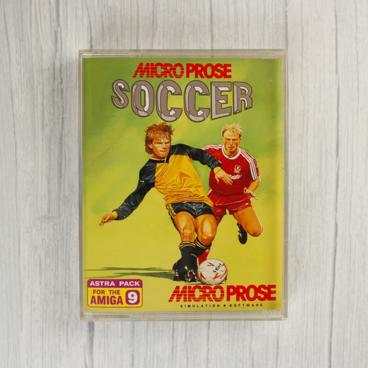 MicroProse Soccer Amiga borító MicroProse Soccer Amiga játék előlapja műanyag tokban