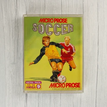 MicroProse Soccer Amiga játék előlapja műanyag tokban
