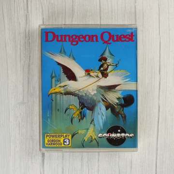 Dungeon Quest videójáték előlapi borítója griffmadaras illusztrációval