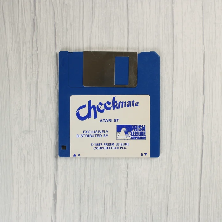 Checkmate kék floppy lemez Atari ST-hez