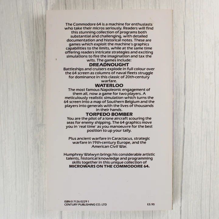 Micro Wars on the Commodore 64 hátlap A Micro Wars on the Commodore 64 könyv hátlapja