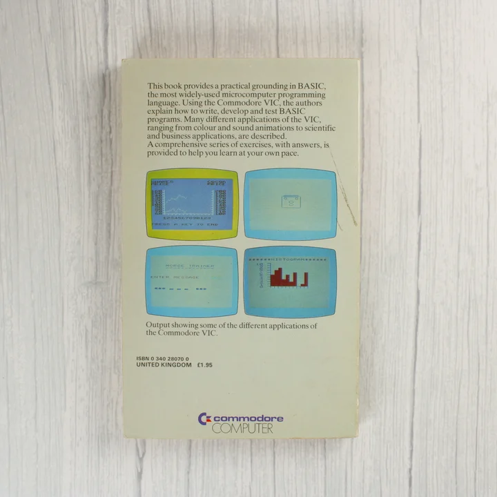 Learn Computer Programming with the Commodore VIC könyv hátlapja
