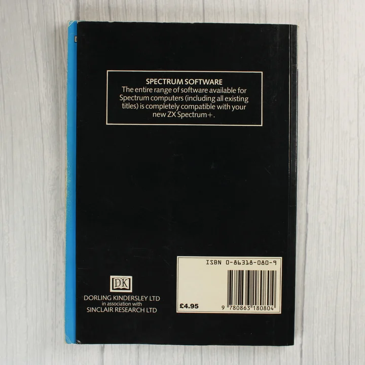 A Sinclair ZX Spectrum+ User Guide hátoldala