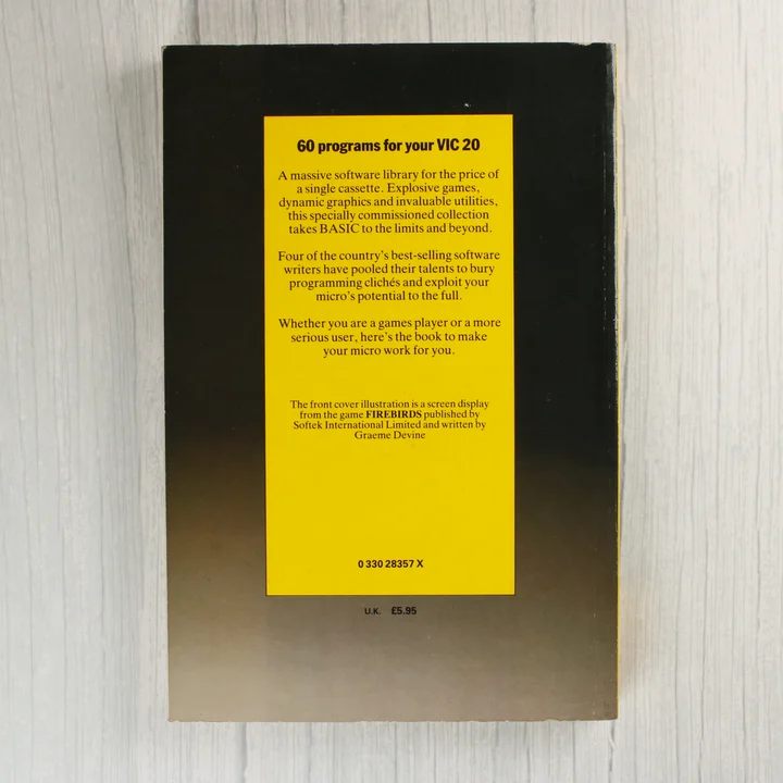 Sixty Programs for the VIC 20 hátlap A Sixty Programs for the VIC 20 könyv hátoldala