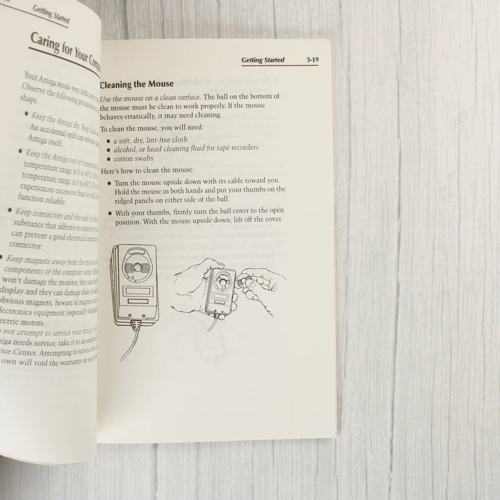 Amiga 500 Series útmutató belső oldala