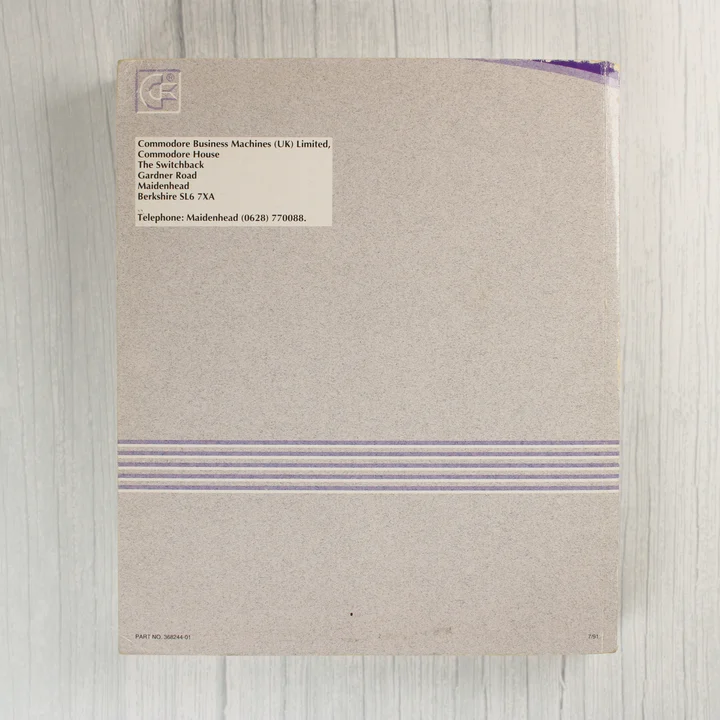 Amiga Workbench kézikönyv hátlapja