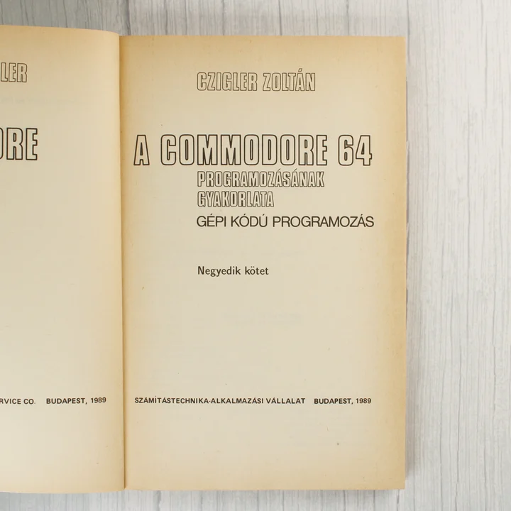 A könyv belső címlapja a kiadói adatokkal