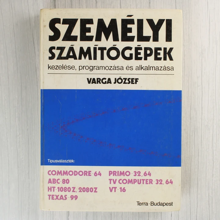 Varga József Személyi számítógépek könyv előlapja