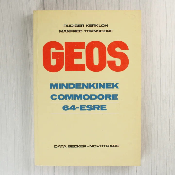 A GEOS mindenkinek Commodore 64-esre könyv elülső borítója