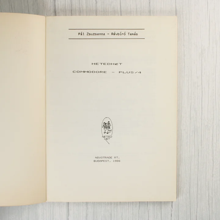 A könyv belső címlapja a szerzőkkel és a kiadóval