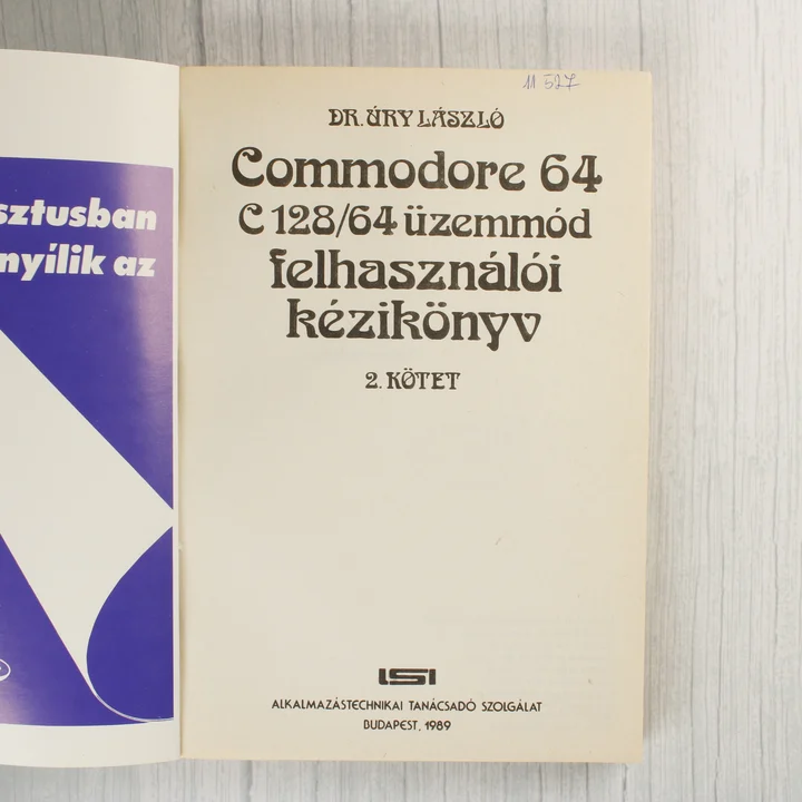 A könyv belső címlapja a szerzővel és a kiadási adatokkal